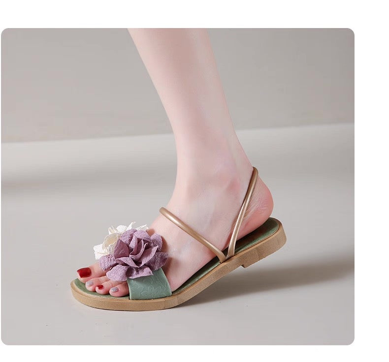 Sandales Florales d'Été Canada | Claquettes Plates 14,99 $