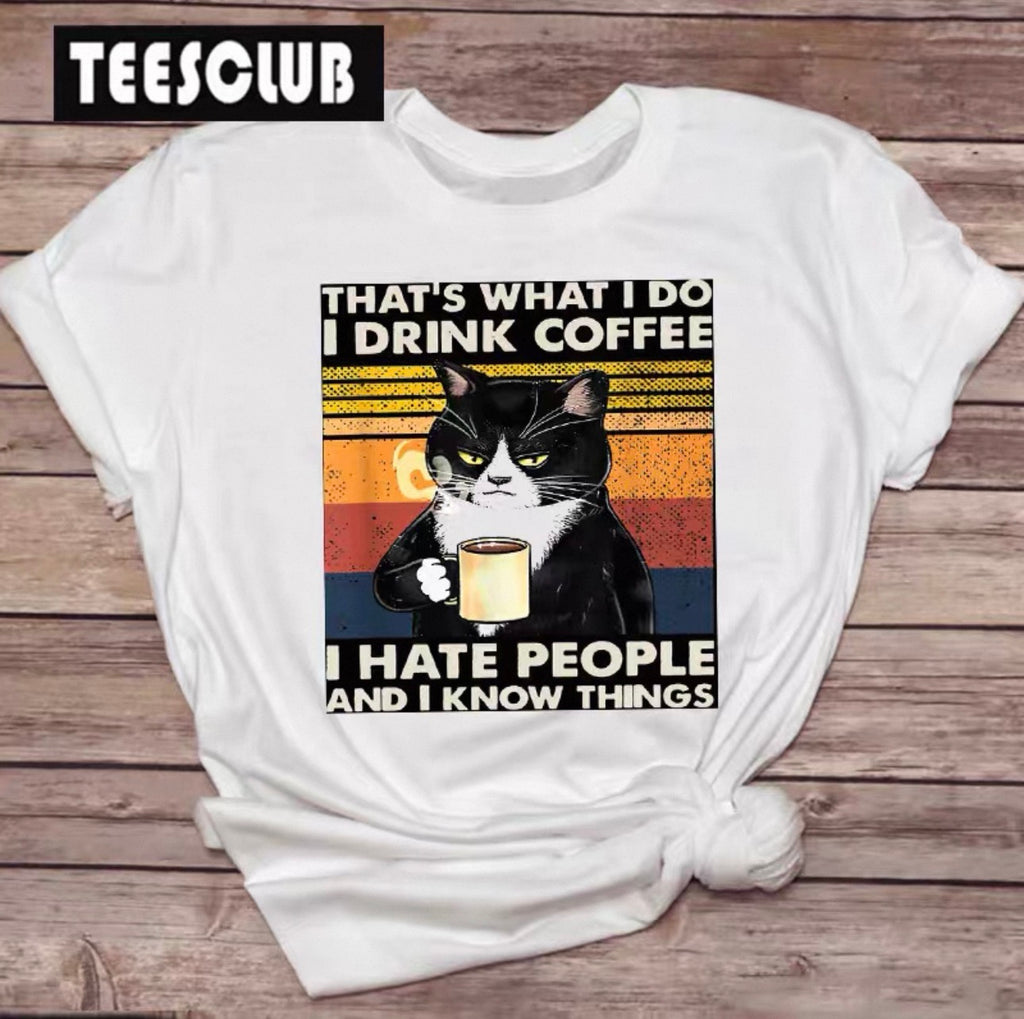 Women's Funny Cat Graphic Tees Canada | Sassy Shirts Under $20