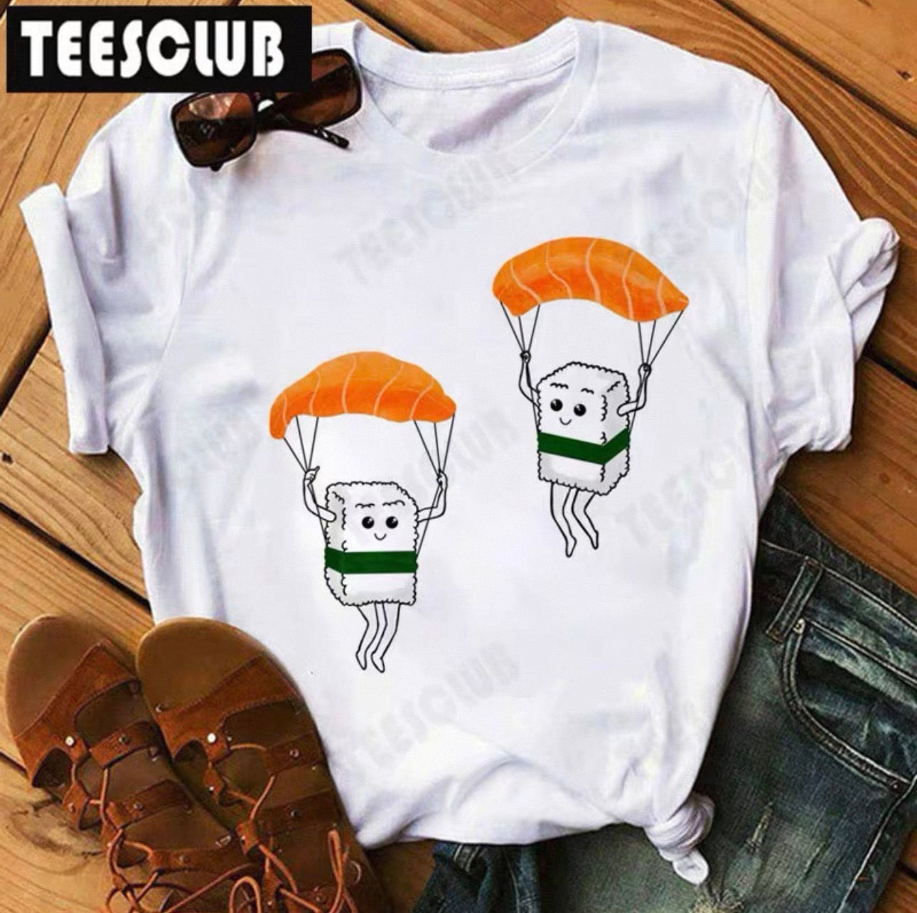 Women's Sushi Graphic Tee | Cute Kawaii T-Shirt Canada