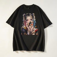 T-shirt surdimensionné à motif anime pour femme | Parcel Theory Canada