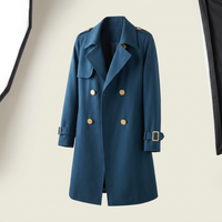 Mid-Length Trench Coat Canada | Spring Slim Fit