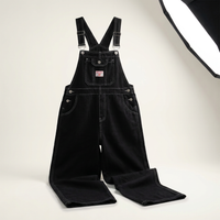 Salopette en jean brodée pour femme Canada | Coupe ample