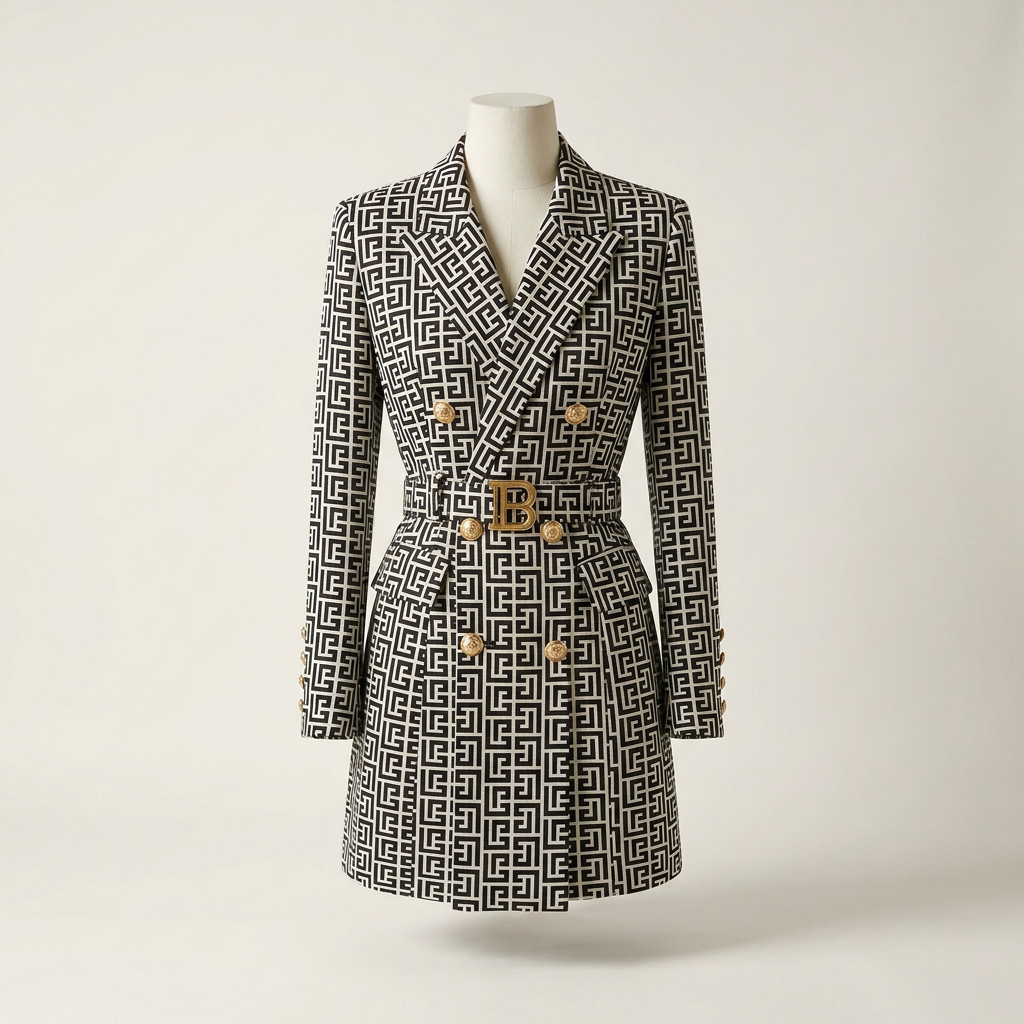 Women's Geometric Print Two-Piece Dress Set Canada | Parcel Theory