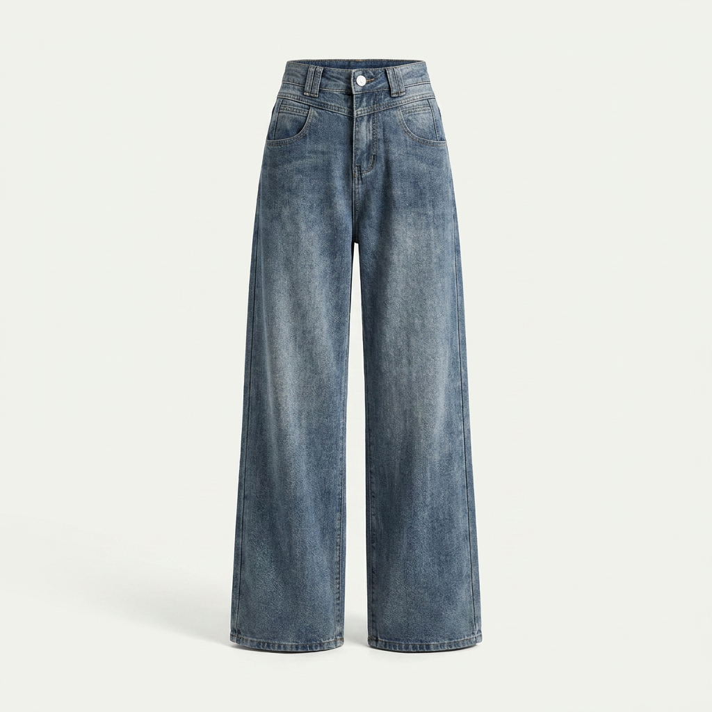 Jeans taille haute à jambe large pour femme Canada | Parcel Theory
