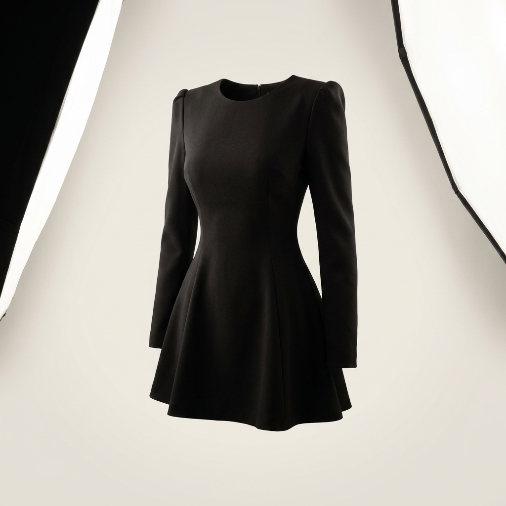 Robe évasée élégante à manches longues pour femme Canada | Parcel Theory