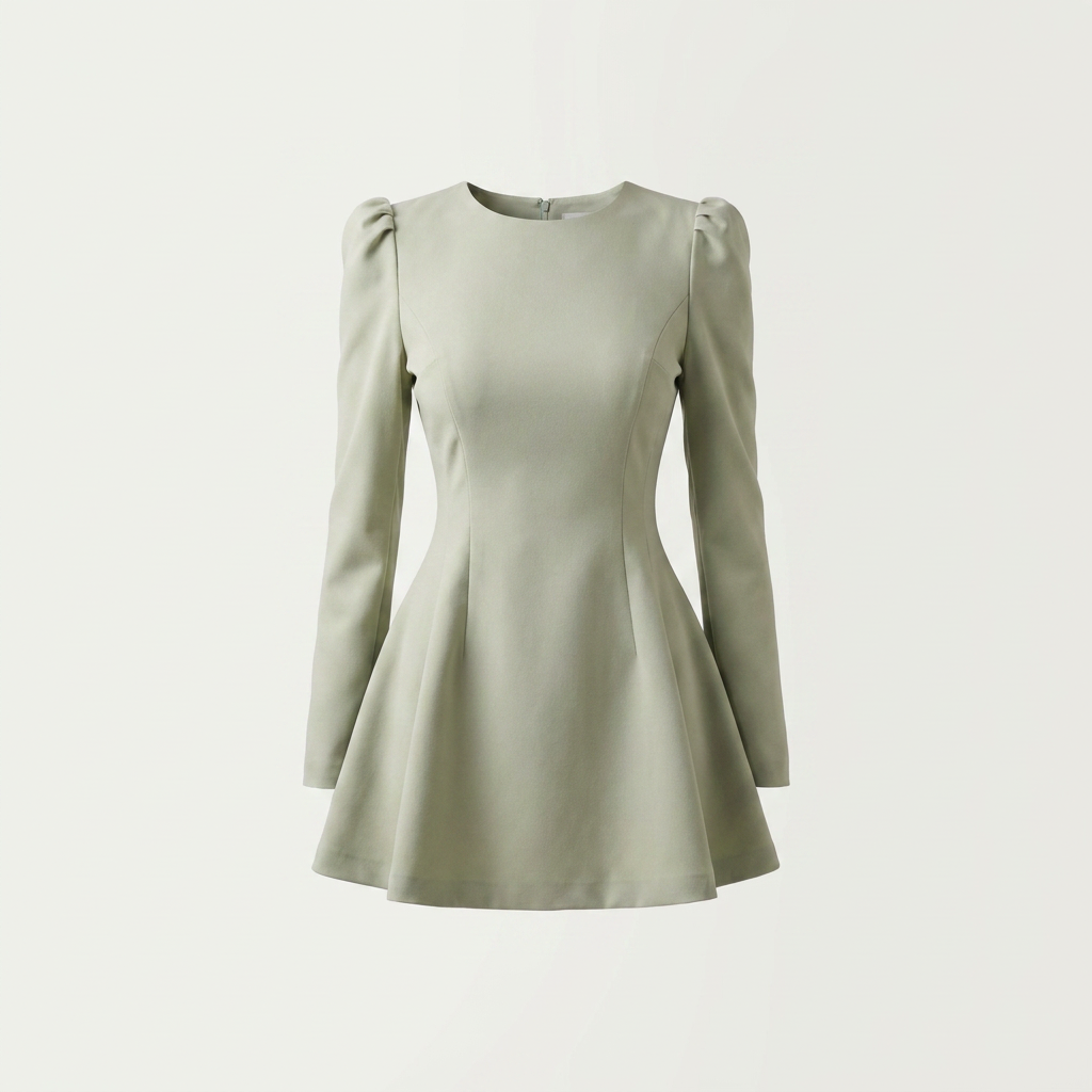 Robe évasée élégante à manches longues pour femme Canada | Parcel Theory