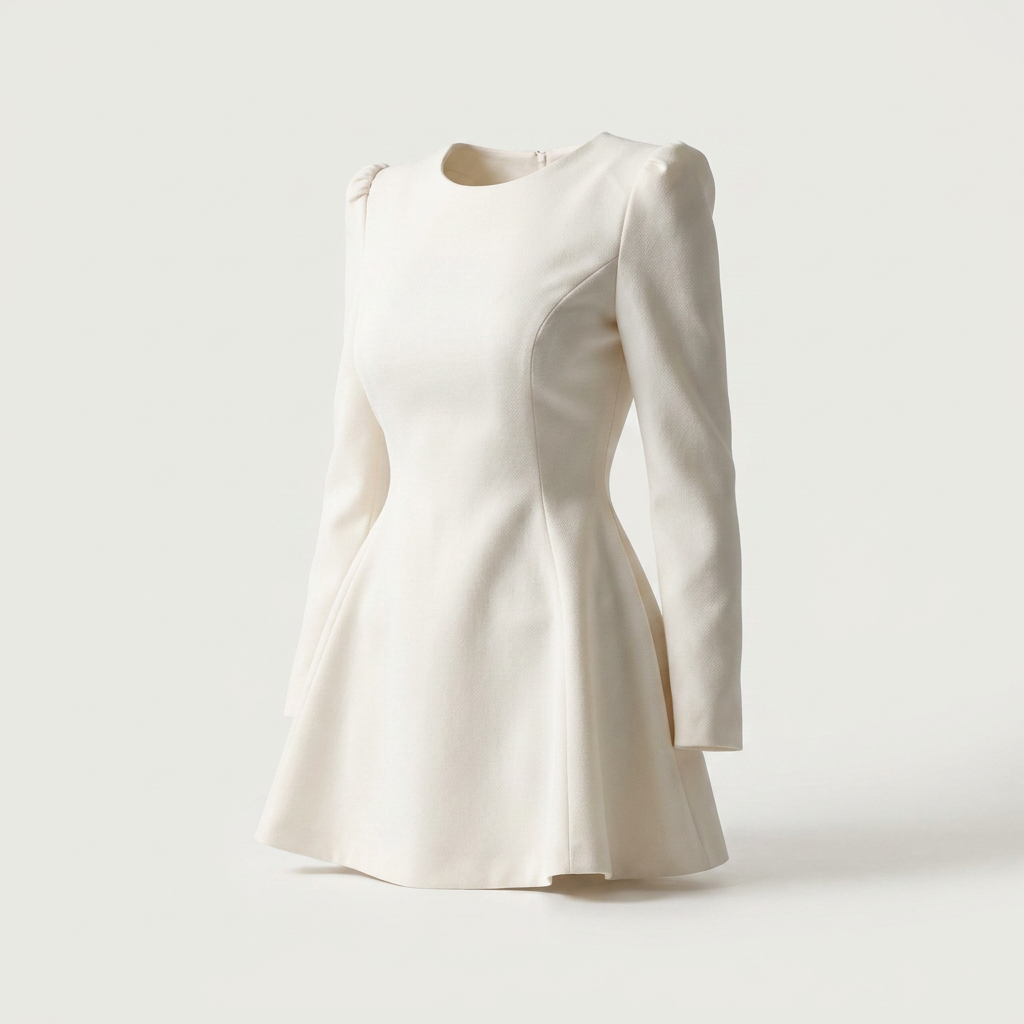 Robe évasée élégante à manches longues pour femme Canada | Parcel Theory