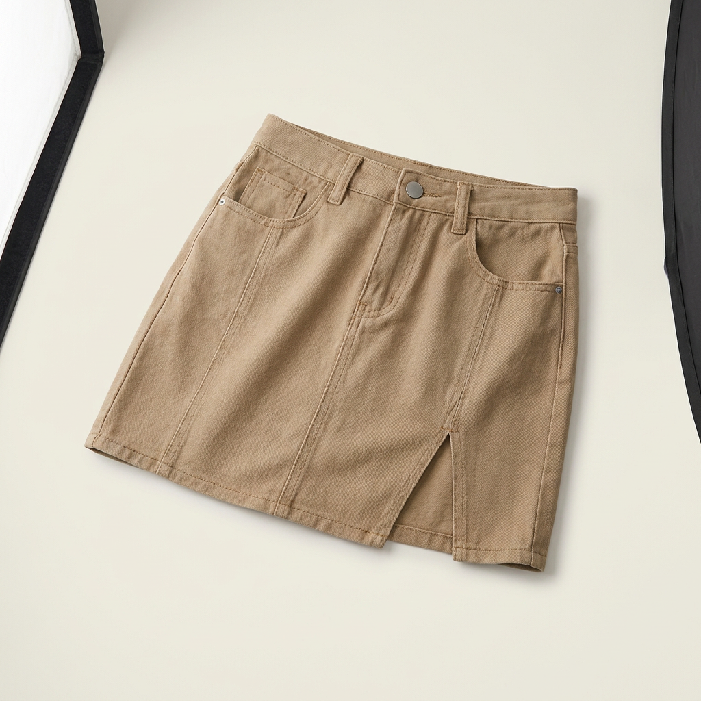 Jupe en jean fendue taille haute pour femme Canada | Parcel Theory