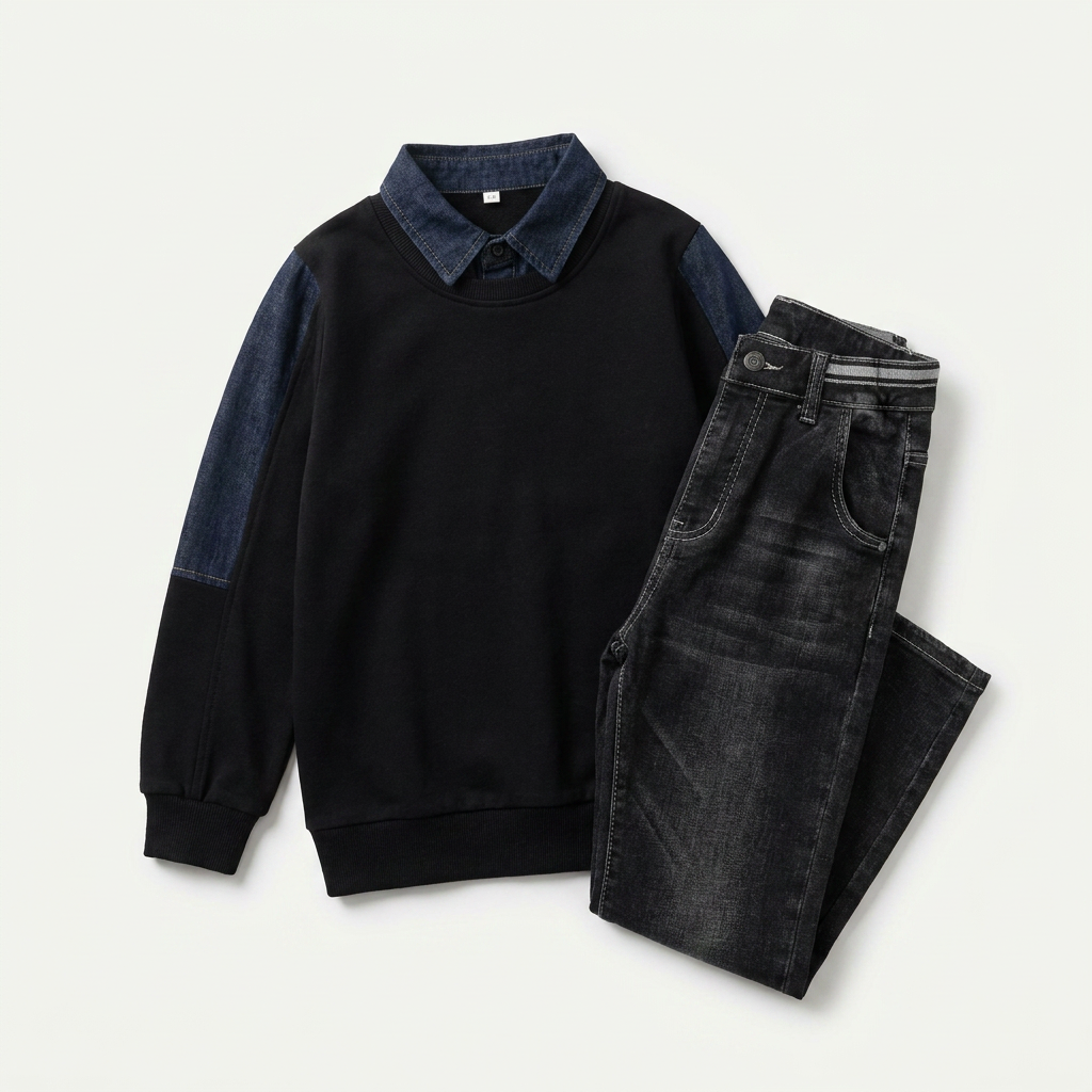 Ensemble tenue noire blazer et jean pour garçon | Canada