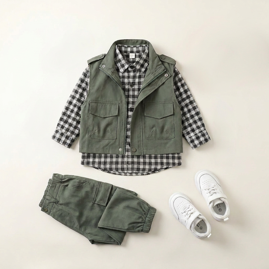 Ensemble veste utilitaire et pantalon cargo pour garçons Canada