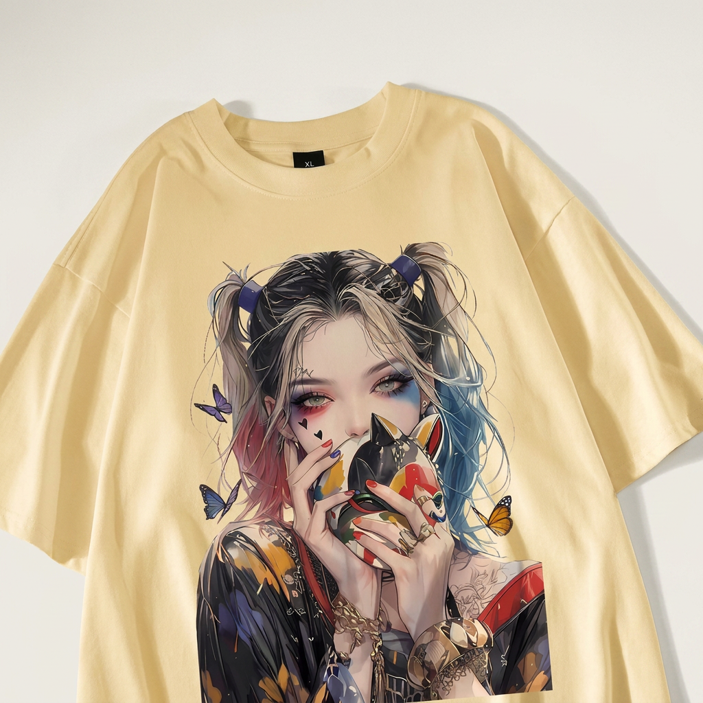 T-shirt surdimensionné à motif anime pour femme | Parcel Theory Canada