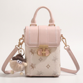 Sac à bandoulière gaufré rose Canada | Collection Tamatha