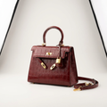 Sac de mariée style Kelly motif pierre rouge rubis | Canada