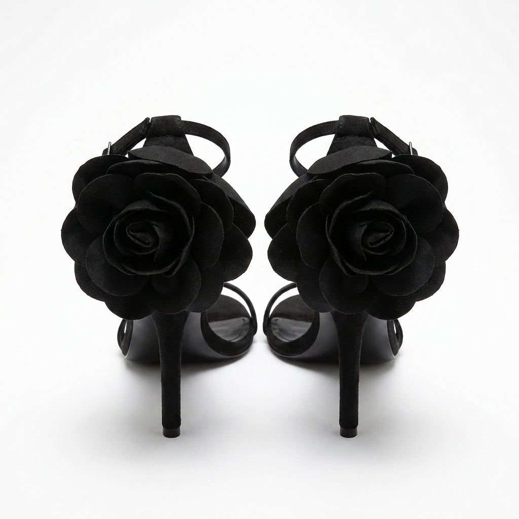 Sandales à talons hauts en satin fleuri pour femme Canada