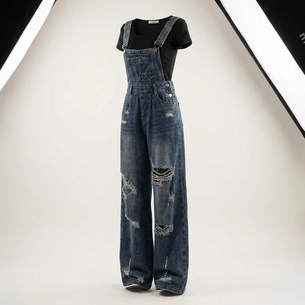 Salopette en jean ample pour femme Canada | Parcel Theory