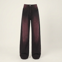 Jean large Femme dégradé violet noir Canada
