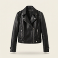 Blouson motard femme en similicuir Canada | Coupe ajustée