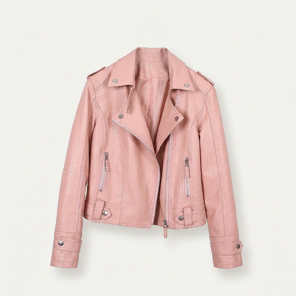 Blouson motard femme en similicuir Canada | Coupe ajustée