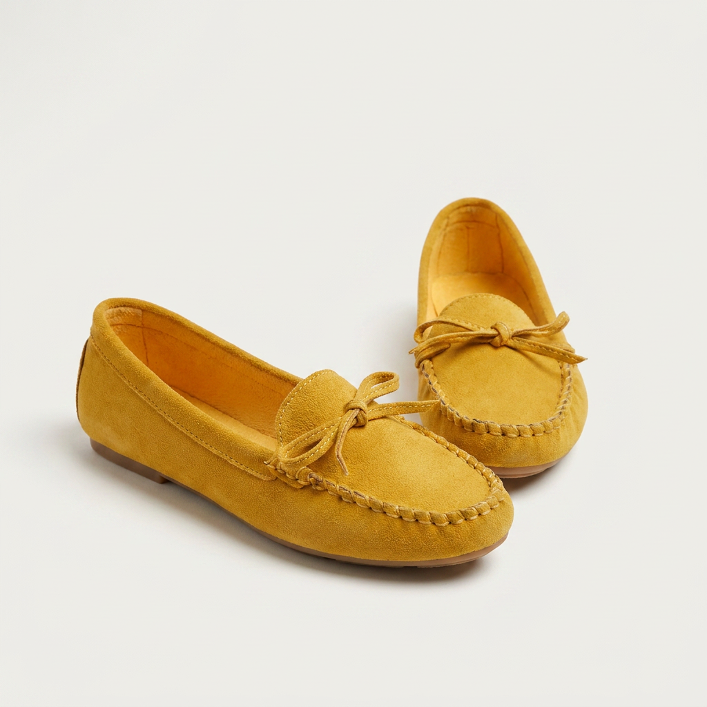 Mocassins en daim pour femmes Canada | Chaussures plates à enfiler