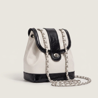 Mini Sac à dos à chaîne Canada | Cuir ciré huilé style Chanel