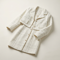 White Tweed Blazer Dress for Girls Canada | Parcel Theory