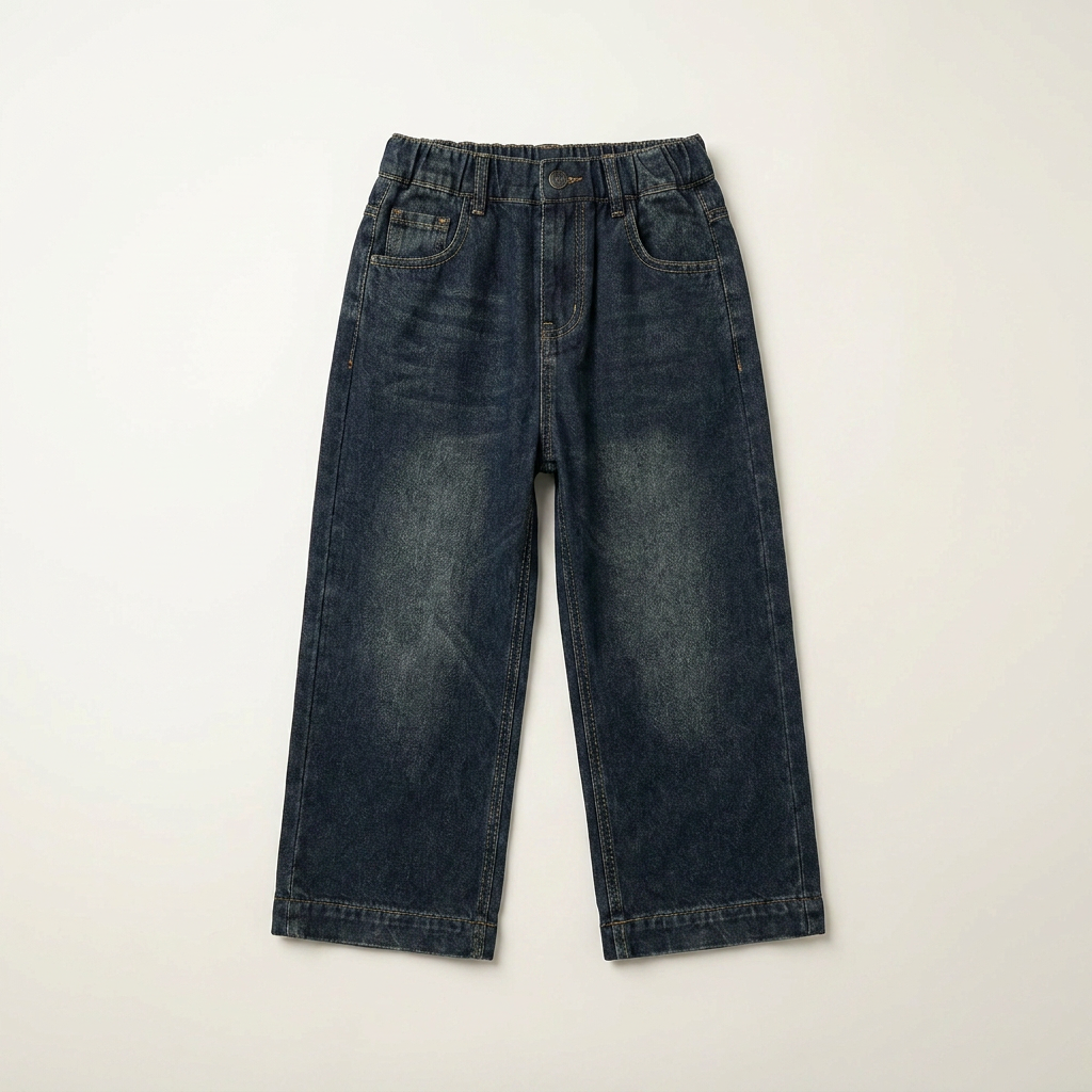 Girls' Wide Leg Denim Jeans Canada | Parcel Theory