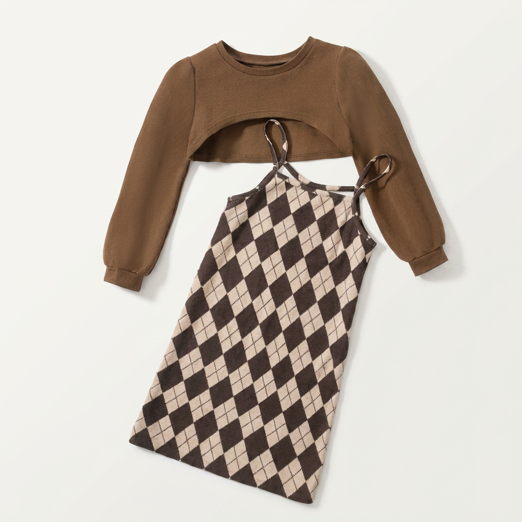 Girls 2-Piece Crop Top & Slip Dress Set Canada | Parcel Theory