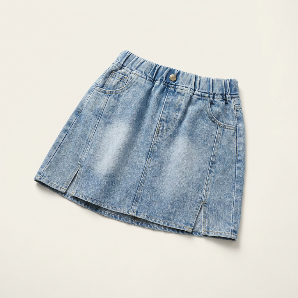 Girls' Denim Skirt with Slits | Parcel Theory Canada