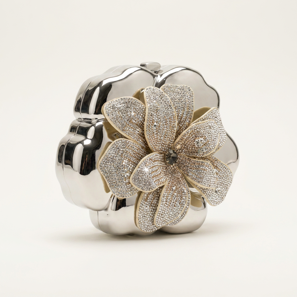 Rhinestone Floral Clutch Bag Canada | Elegant Evening Purse