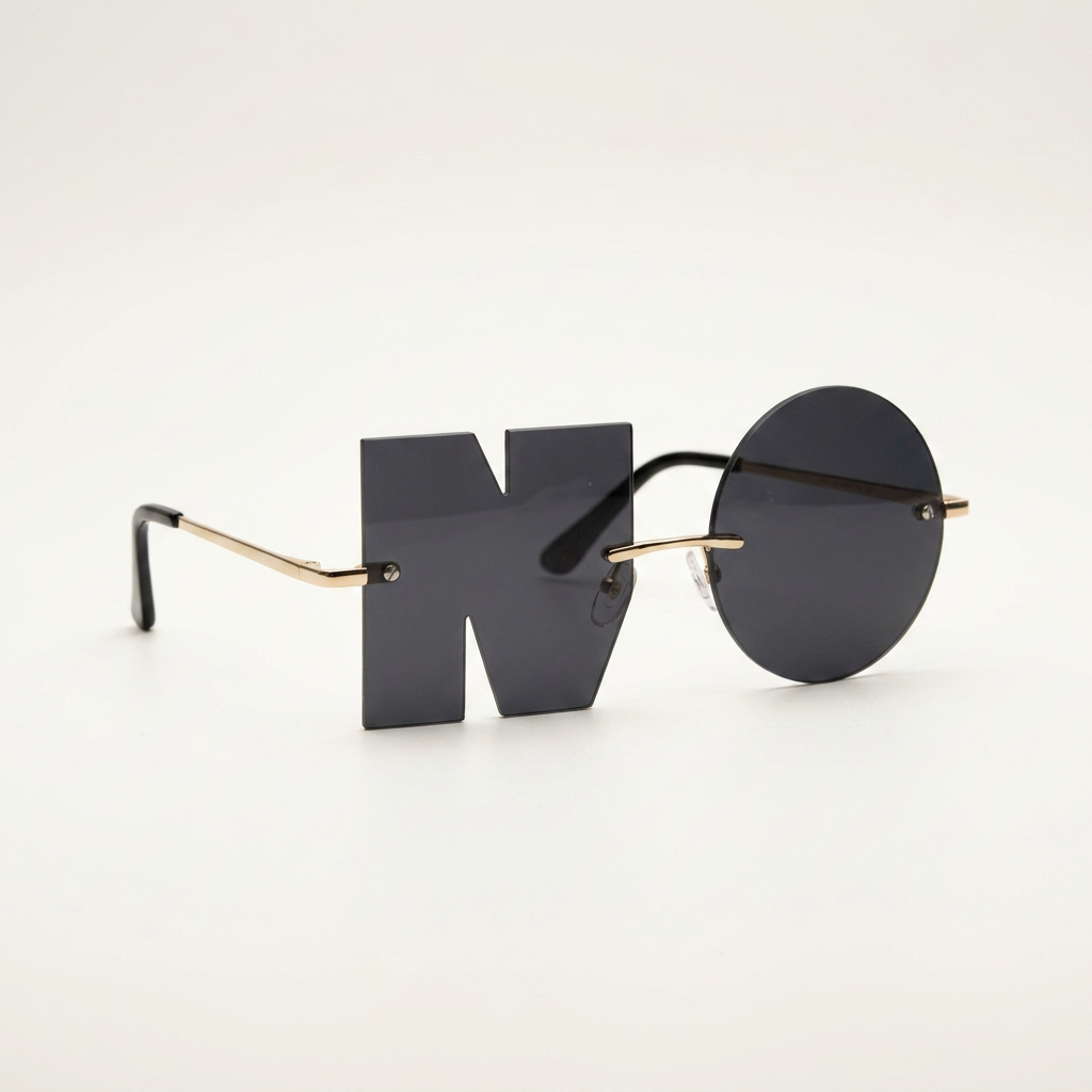 Rimless Gradient Sunglasses Canada | Geometric Frameless