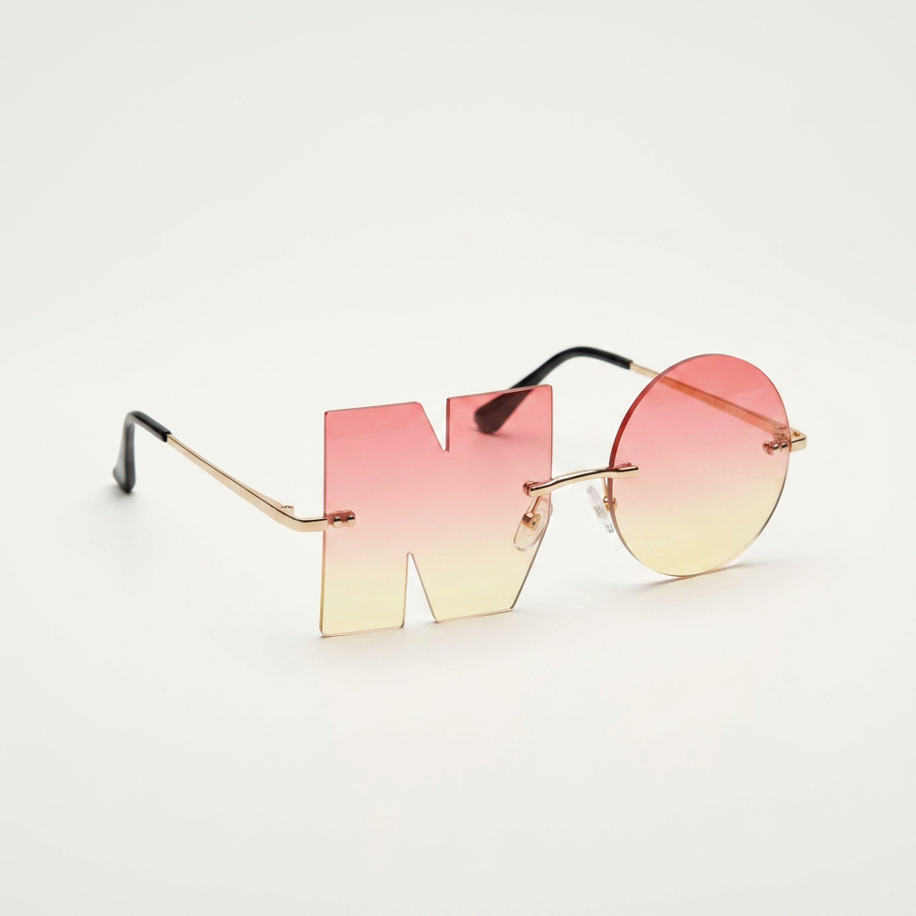 Rimless Gradient Sunglasses Canada | Geometric Frameless