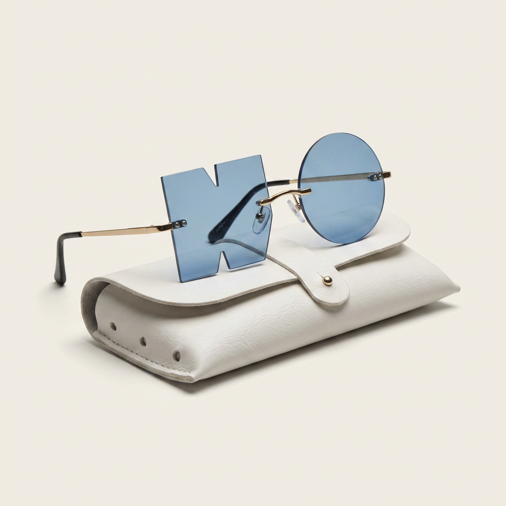 Rimless Gradient Sunglasses Canada | Geometric Frameless