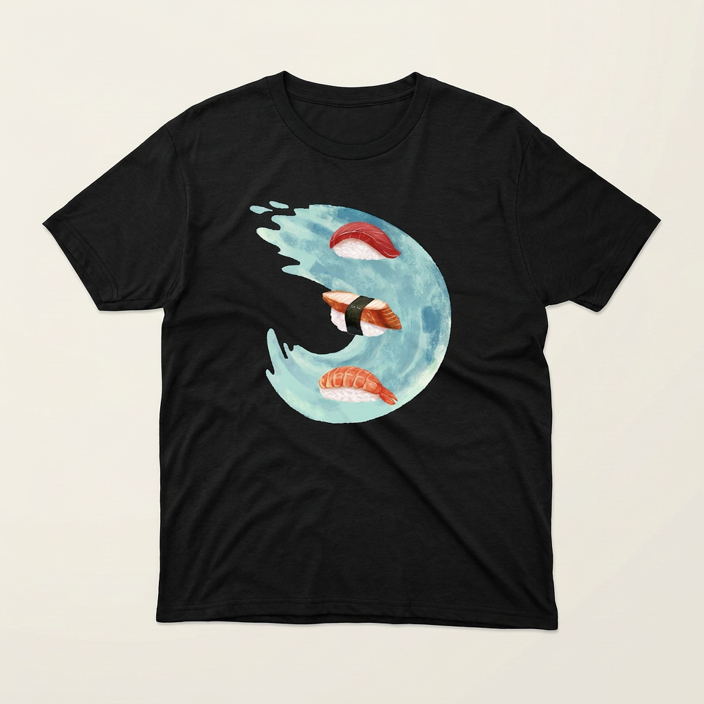Sushi Wave Graphic Tee | Sushi