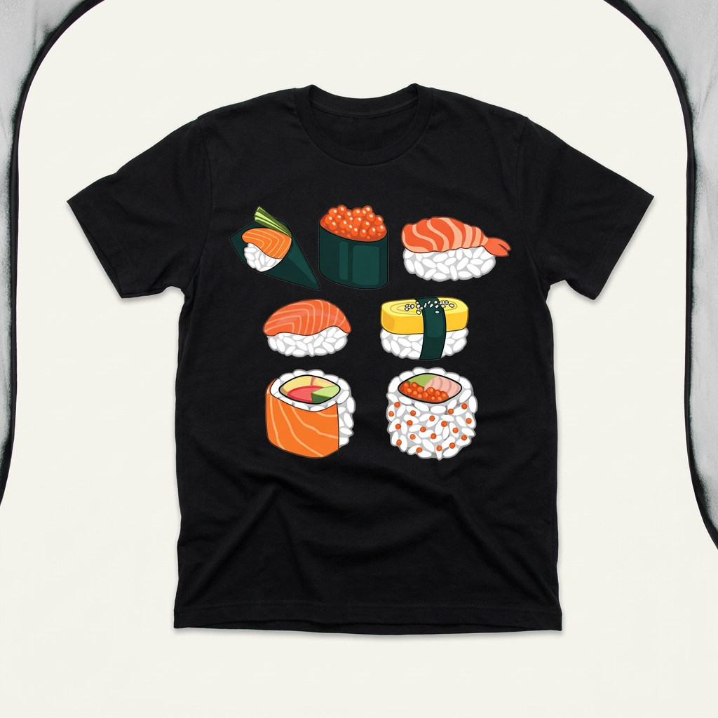 Sushi Lithograph Graphic Tee | Sushi
