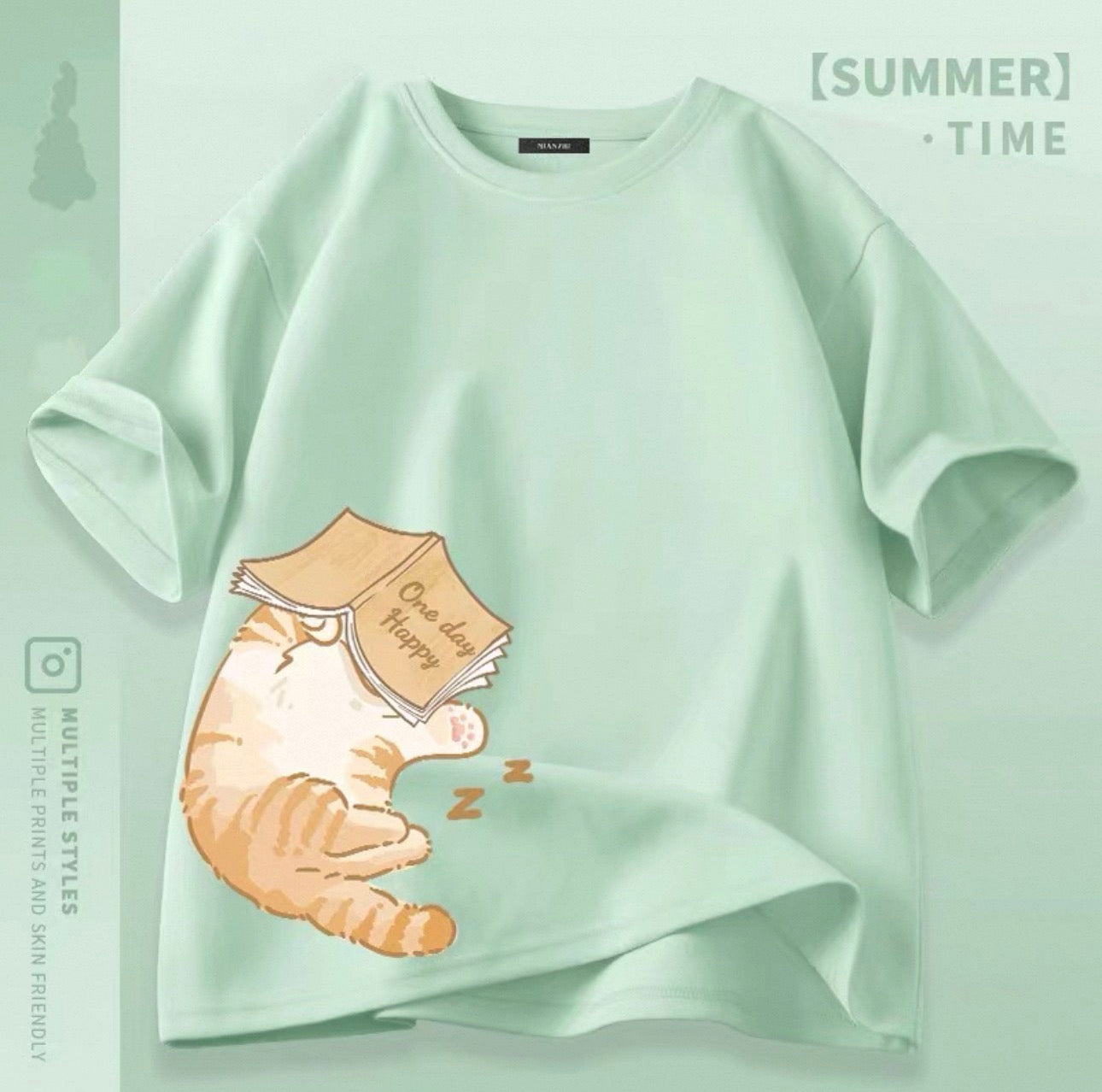 T-shirts mignons pour femmes avec motif de chat Canada | T-shirts kawaii en mélange de coton