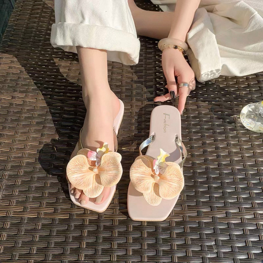 Tongs fleuries pour femmes Canada | Sandales de plage