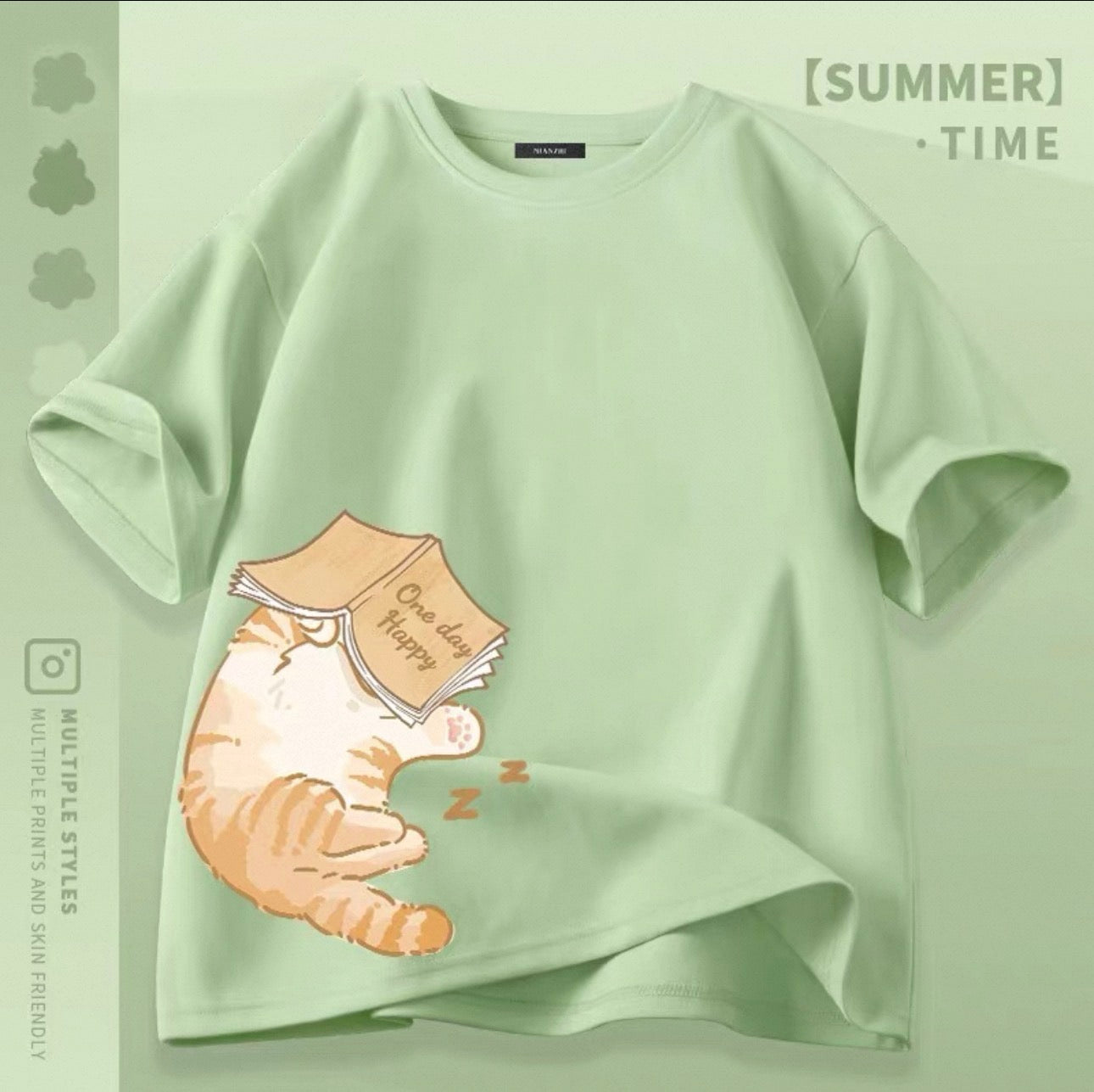 T-shirts mignons pour femmes avec motif de chat Canada | T-shirts kawaii en mélange de coton