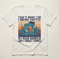Drink Coffee Know Things Skeleton Tee | Funny Cat
