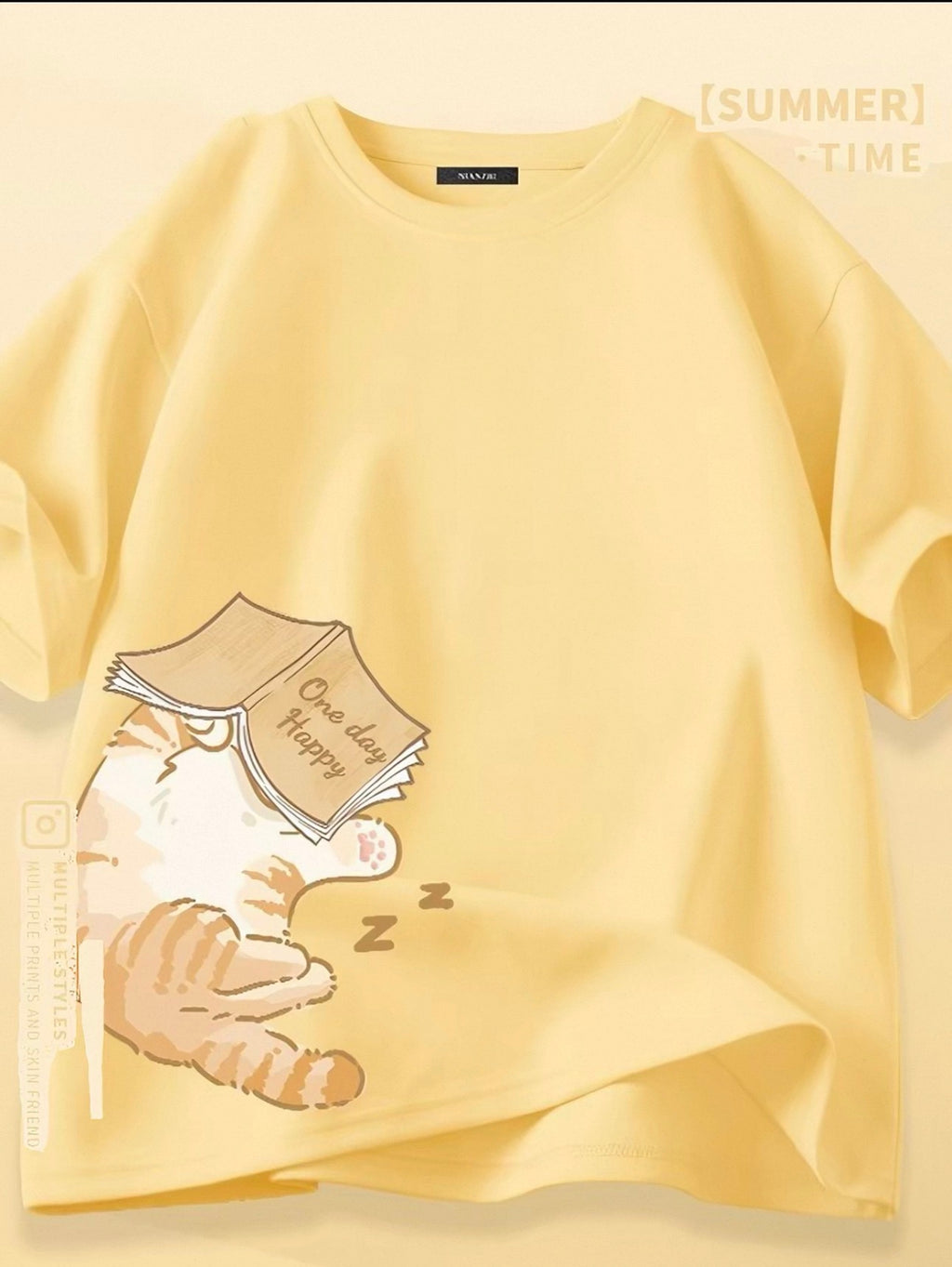 T-shirts mignons pour femmes avec motif de chat Canada | T-shirts kawaii en mélange de coton