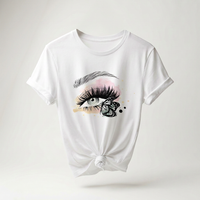 Gray Eye with Butterfly Tee | Lash & Beauty