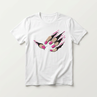 Pink Claw Nails Graphic Tee | Lash & Beauty