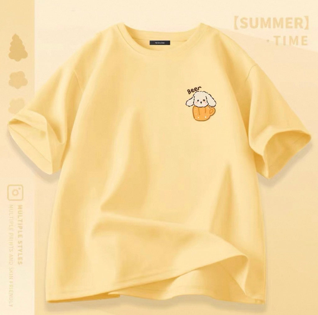 T-shirts mignons pour femmes avec motif de chat Canada | T-shirts kawaii en mélange de coton