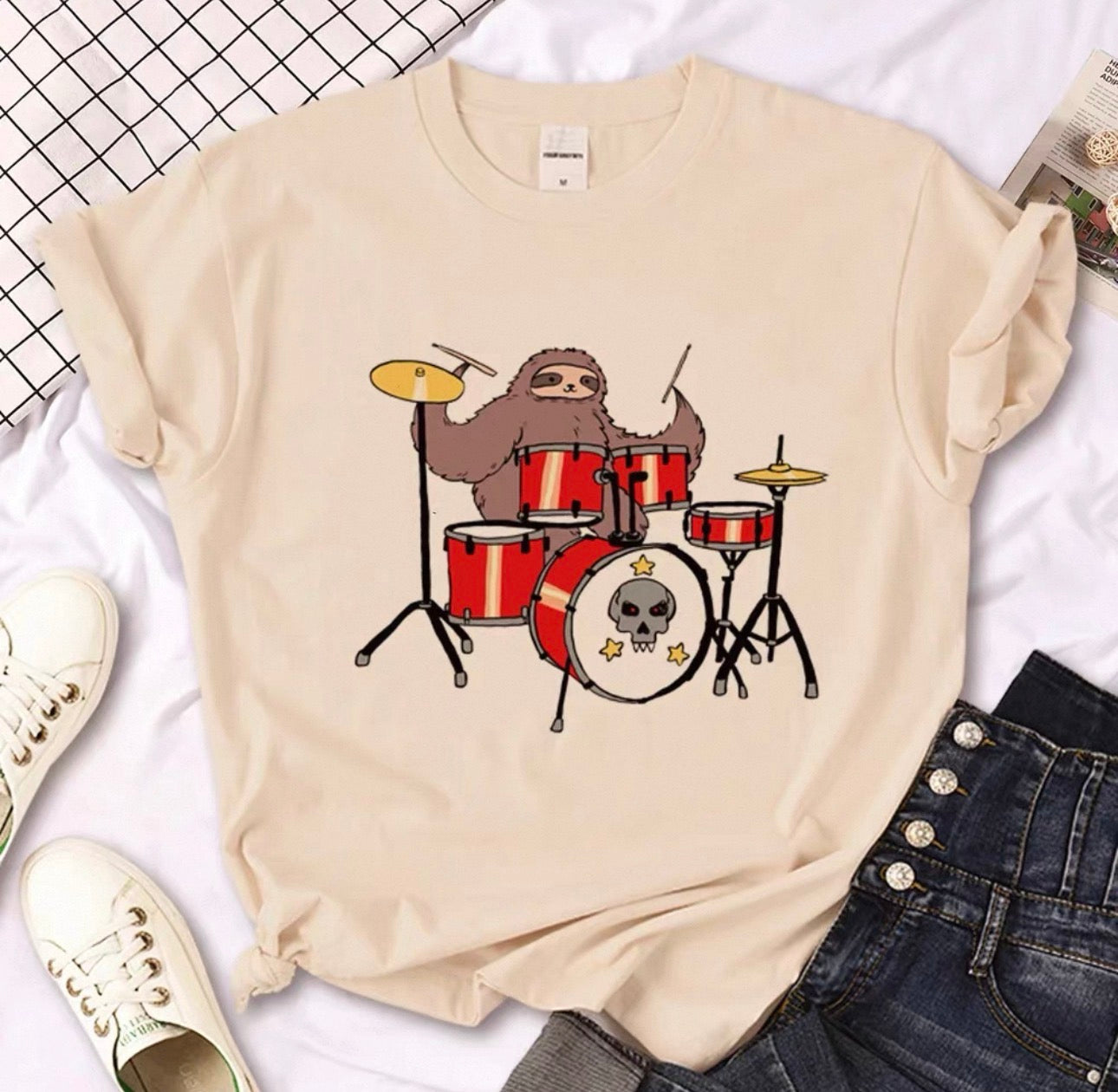 T-shirt paresseux à motif graphique pour femme - T-shirts paresseux amusants Canada | Parcel Theory