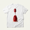 Fingernail with Red Nail Polish Tee | Lash & Beauty