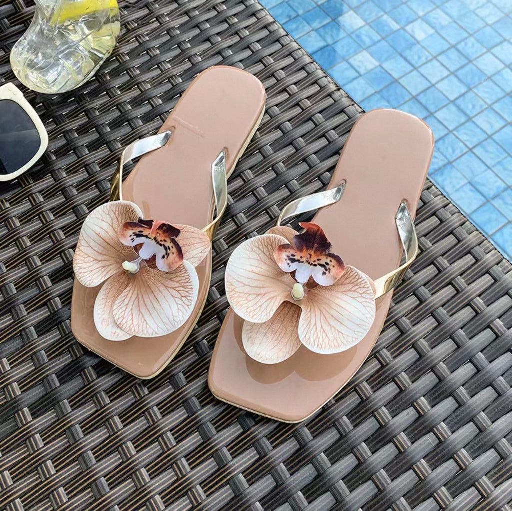 Tongs fleuries pour femmes Canada | Sandales de plage