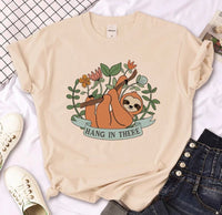 T-shirt paresseux à motif graphique pour femme - T-shirts paresseux amusants Canada | Parcel Theory