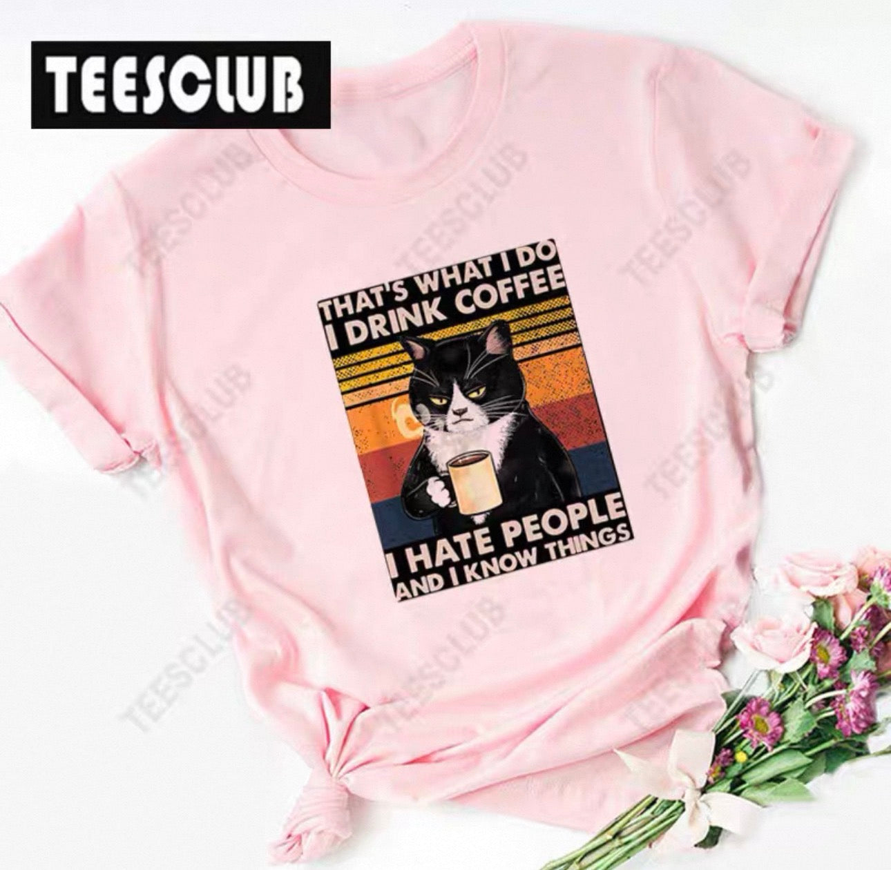 Women's Funny Cat Graphic Tees Canada | Sassy Shirts Under $20