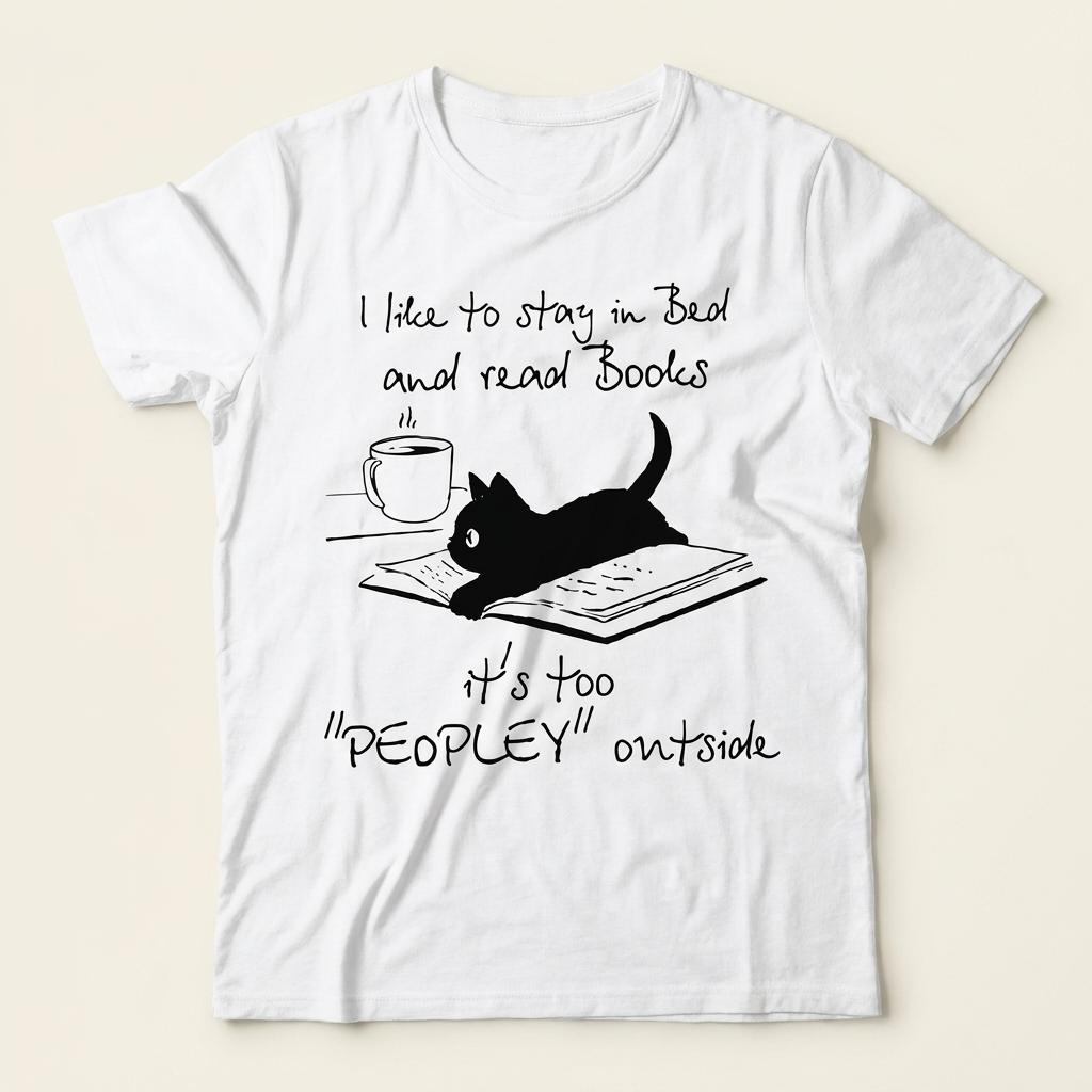 Too Peopley Graphic Tee | Funny Cat