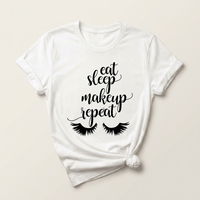 Eat Sleep Makeup Repeat Graphic Tee | Lash & Beauty