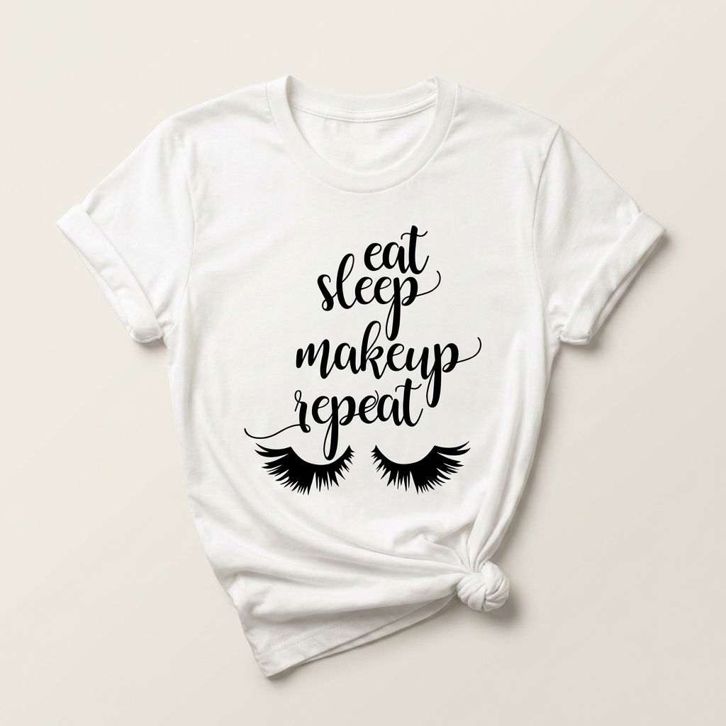 Eat Sleep Makeup Repeat Graphic Tee | Lash & Beauty